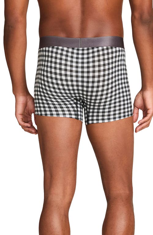 Shop Tommy John 2-pack Second Skin 4-inch Boxer Briefs In Grey Harvest Gingham/black