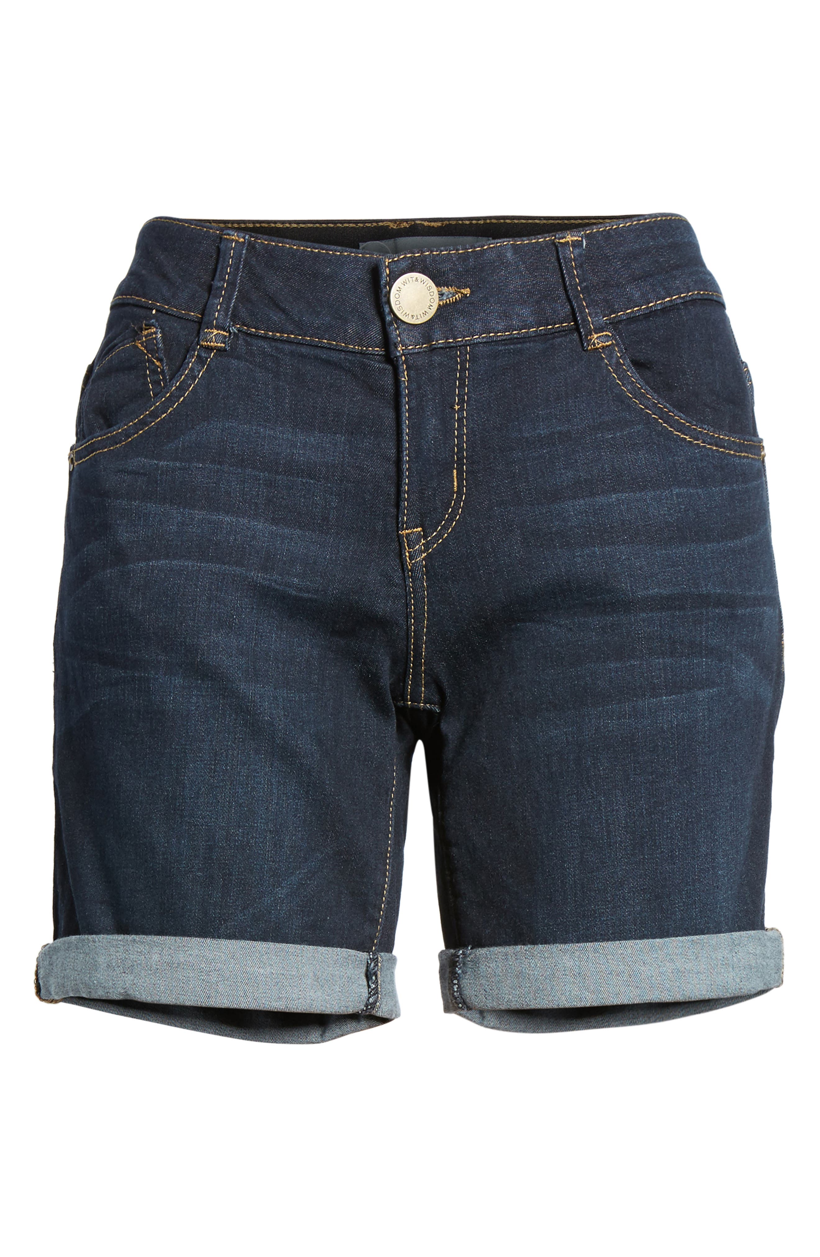 Ab'Solution Cuffed Denim Shorts | Nordstrom