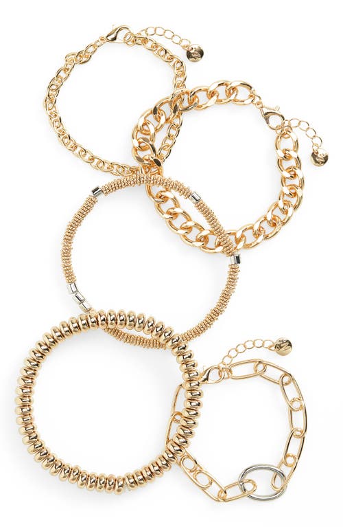 BP. Set of 5 Bracelets in Gold