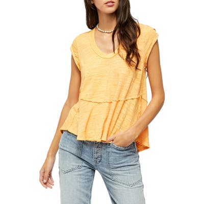 Free People Sweetness T-Shirt, Orange