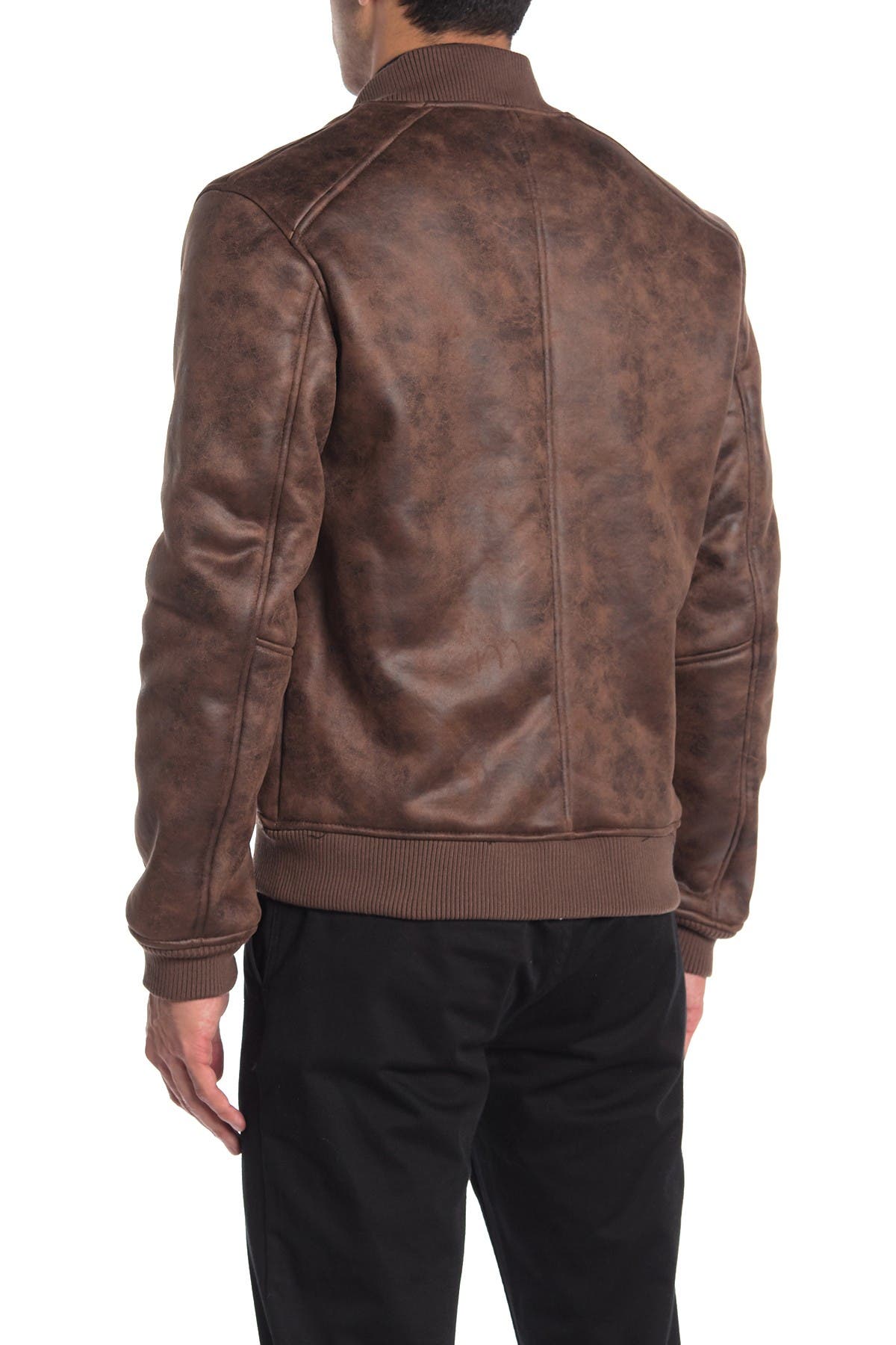 shearling lined bomber jacket