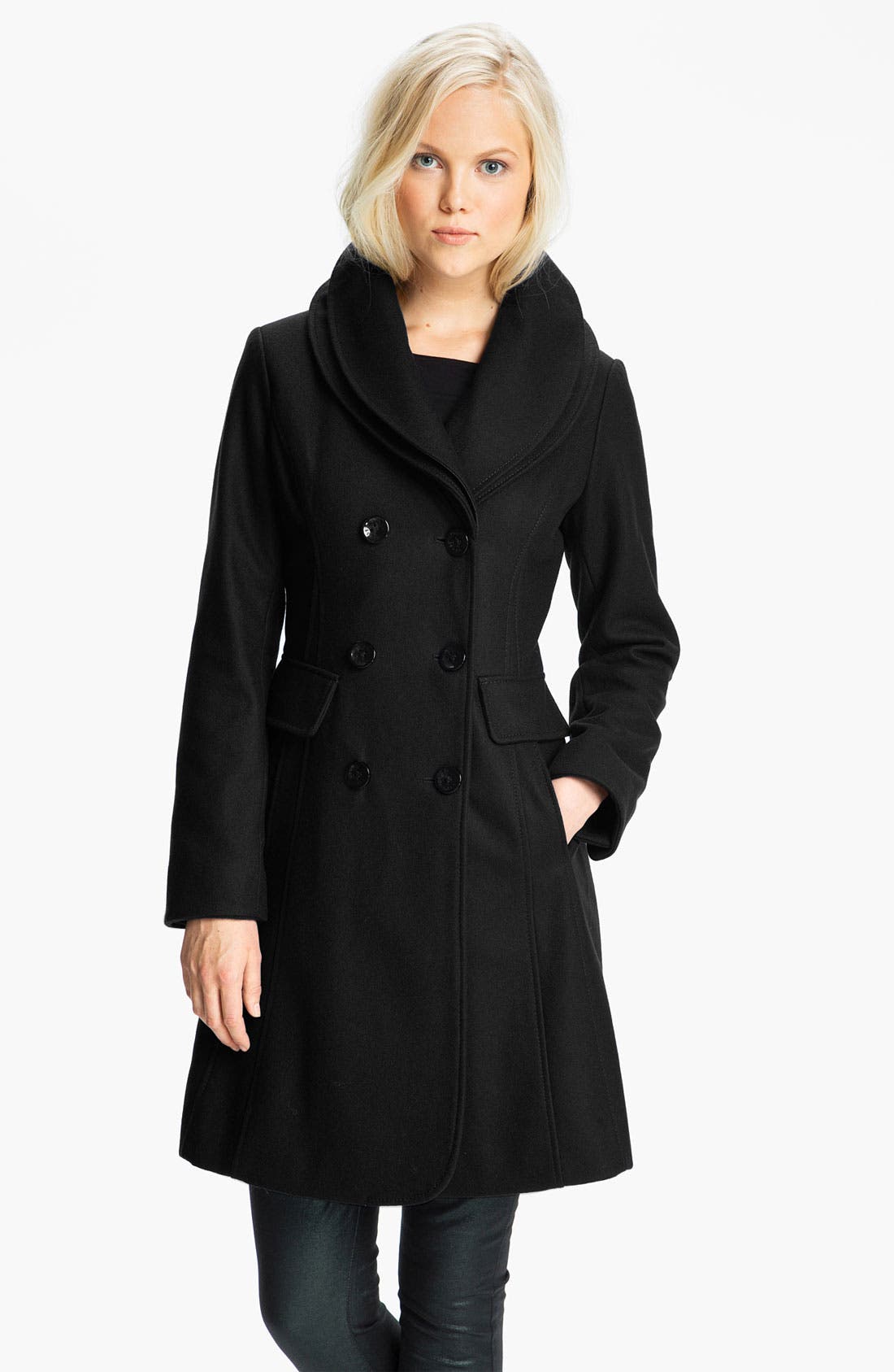 GUESS Double Collar Coat Exclusive) Nordstrom
