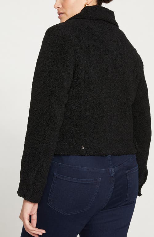 Universal Standard Kelsey Teddy Jacket In Black