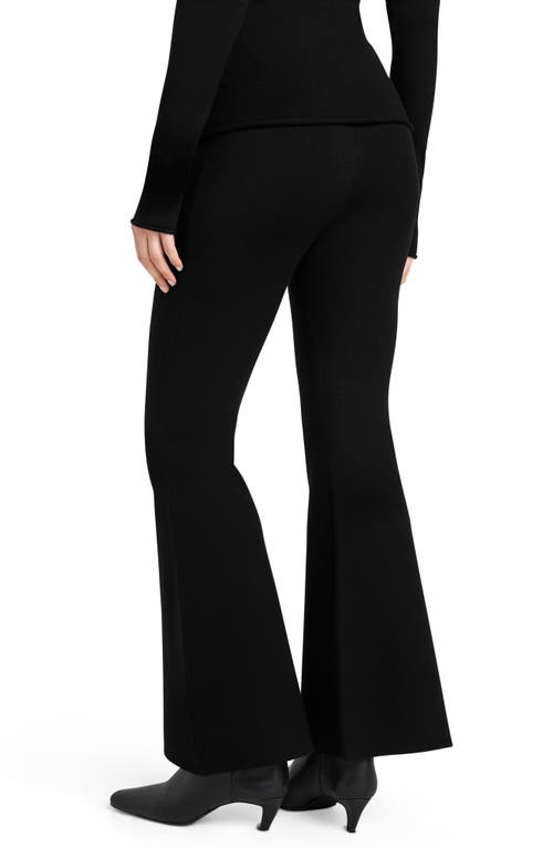 Shop Splendid X Cella Jane Sweater Knit Flare Pants In Black