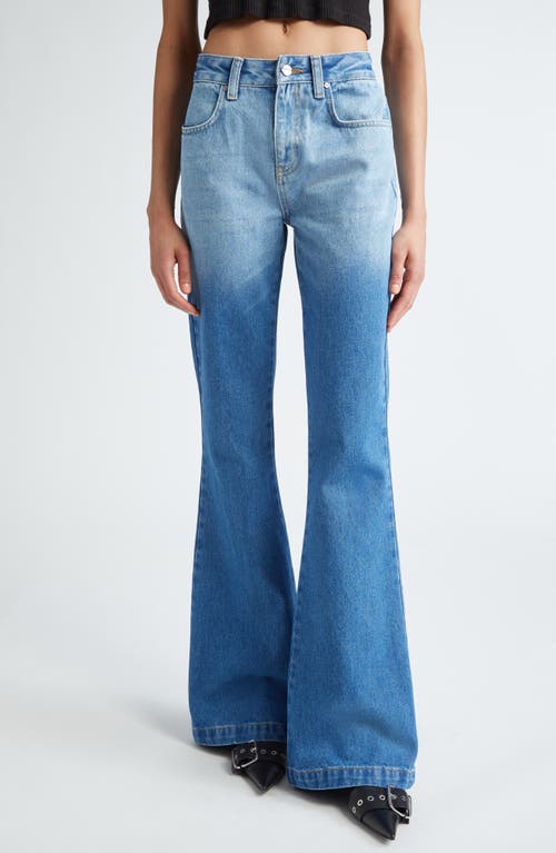 Dion Lee Faded Bootcut Jeans American Blue at Nordstrom,