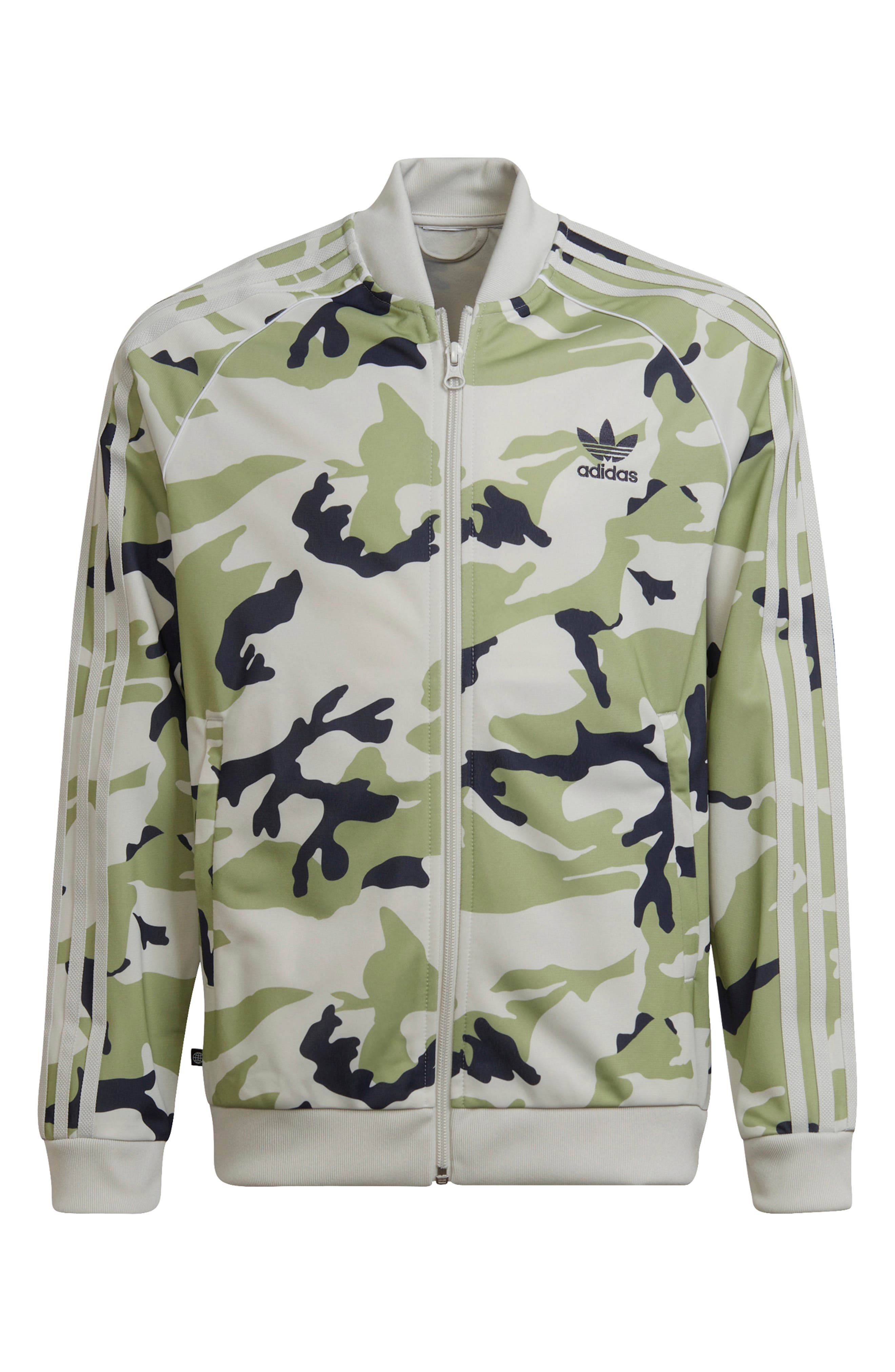 adidas men's camo print track jacket