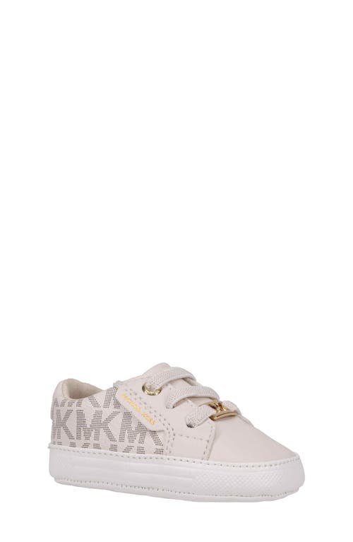 Shop Michael Michael Kors Izetta Sneaker In Vanilla