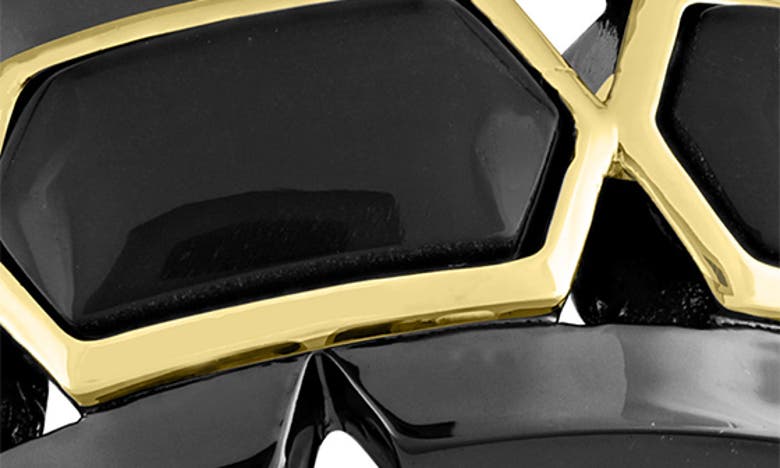 Delmar Onyx Bang Ring In Black