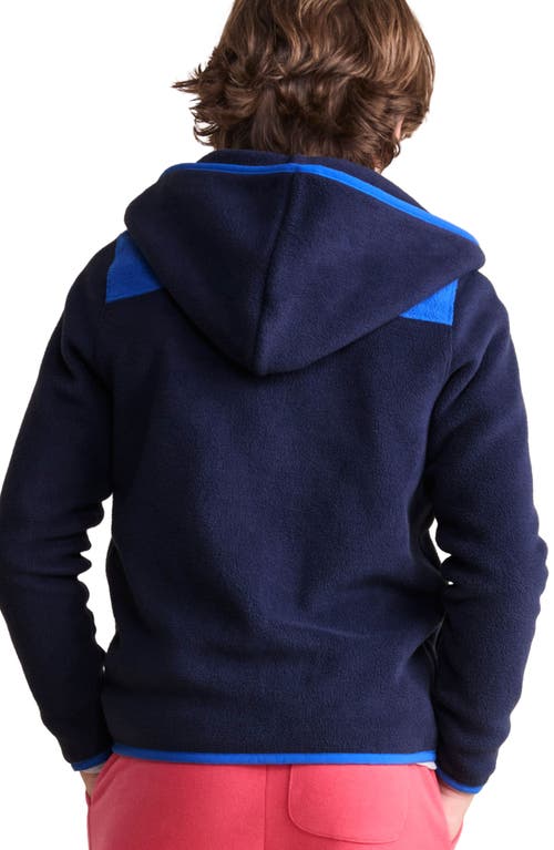 Shop Vineyard Vines Kids' Harbor Zip Hoodie In Nautical Navy