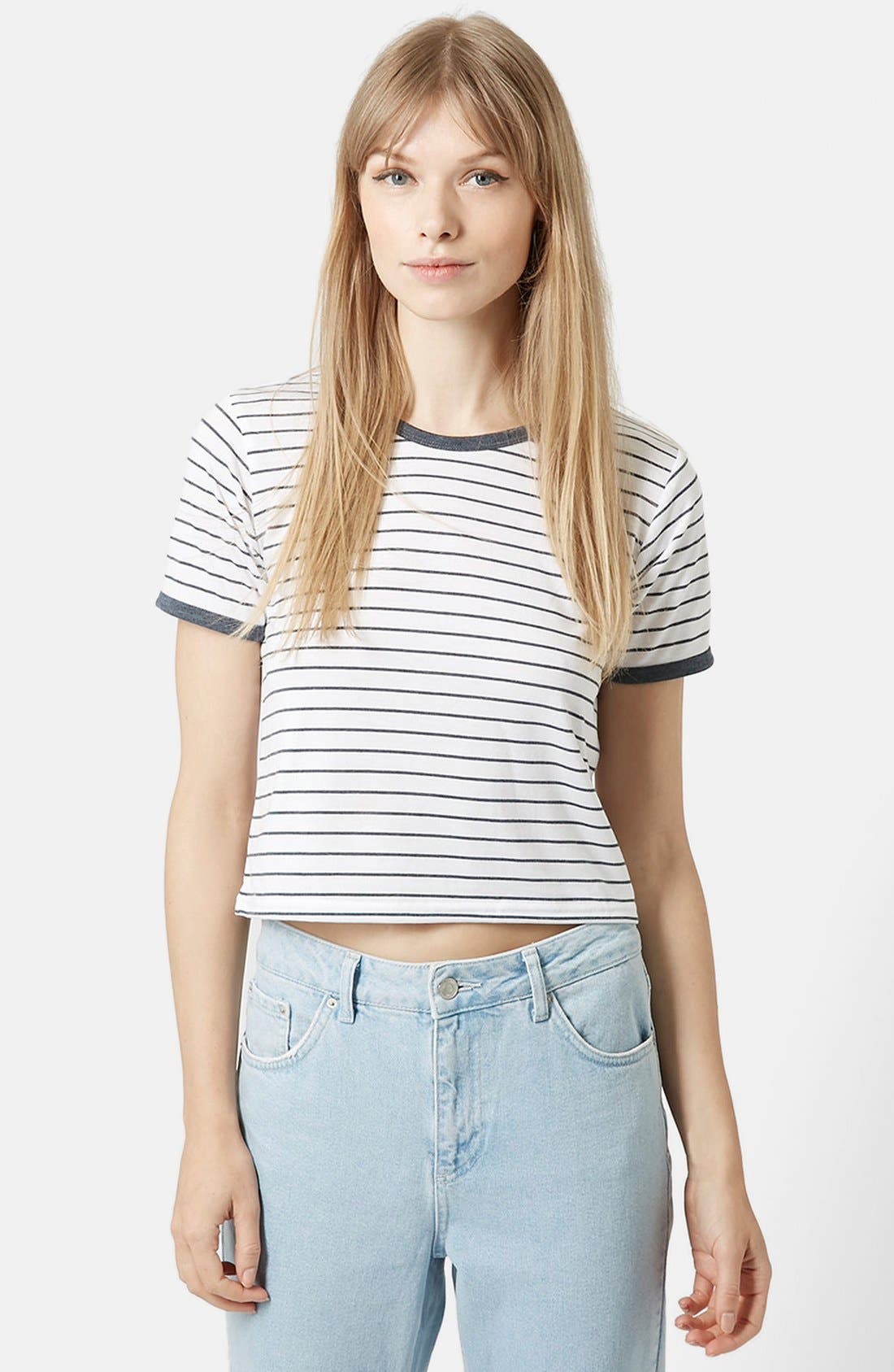 Stripe Crop Tee Nordstrom