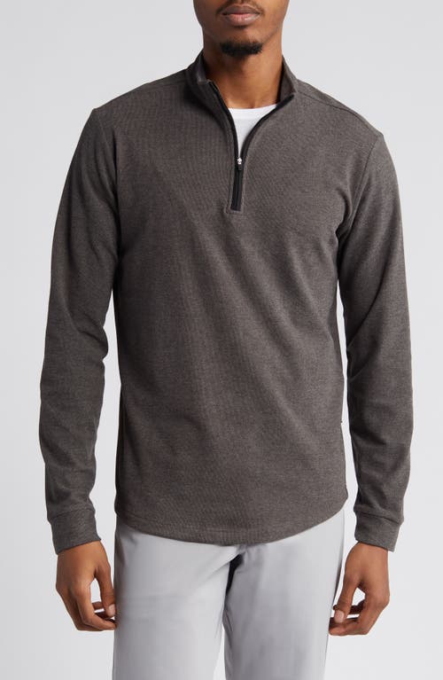 Swannies Emery Quarter Zip Golf Pullover Charcoal at Nordstrom,