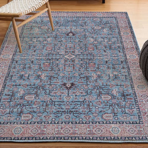 Jonathan Y Kemer All-over Persian Machine-washable Area Rug In Blue/red/brown