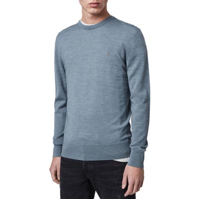 Allsaints Mode Slim Fit Merino Wool Sweater, Blue