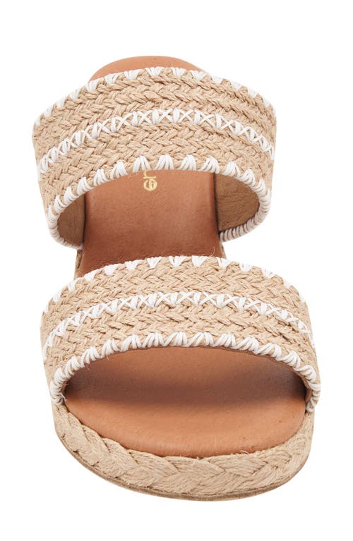 Shop Andre Assous André Assous Nolita Espadrille Wedge Sandal In Natural/white