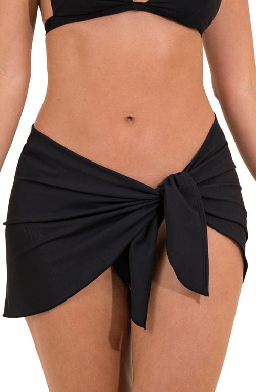 Maaji Jade Sarong Cover-Up Skirt in Black
