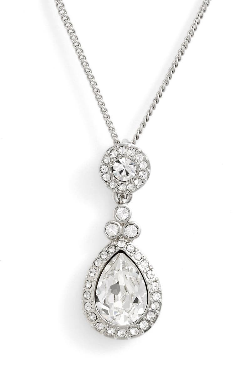 Givenchy Crystal Teardrop Pendant Necklace | Nordstrom