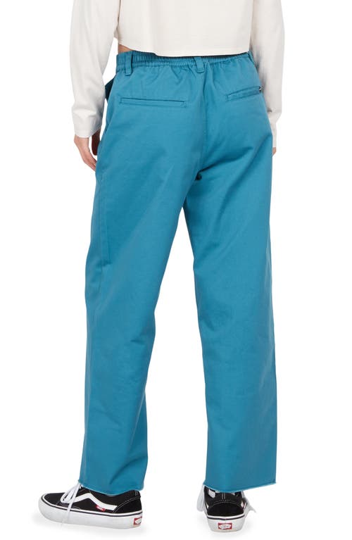 Volcom Thisthatthem Wide Leg Skate Pants In Harbor Blue