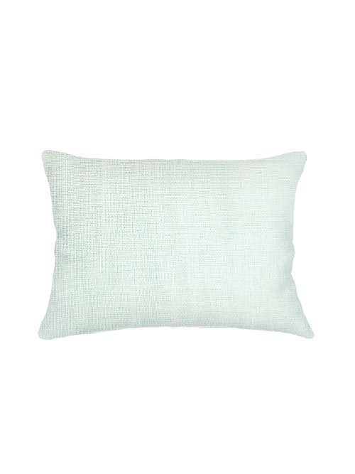 Shop Anaya So Soft Linen Pillow With Down Alternative Insert In Bright Aqua