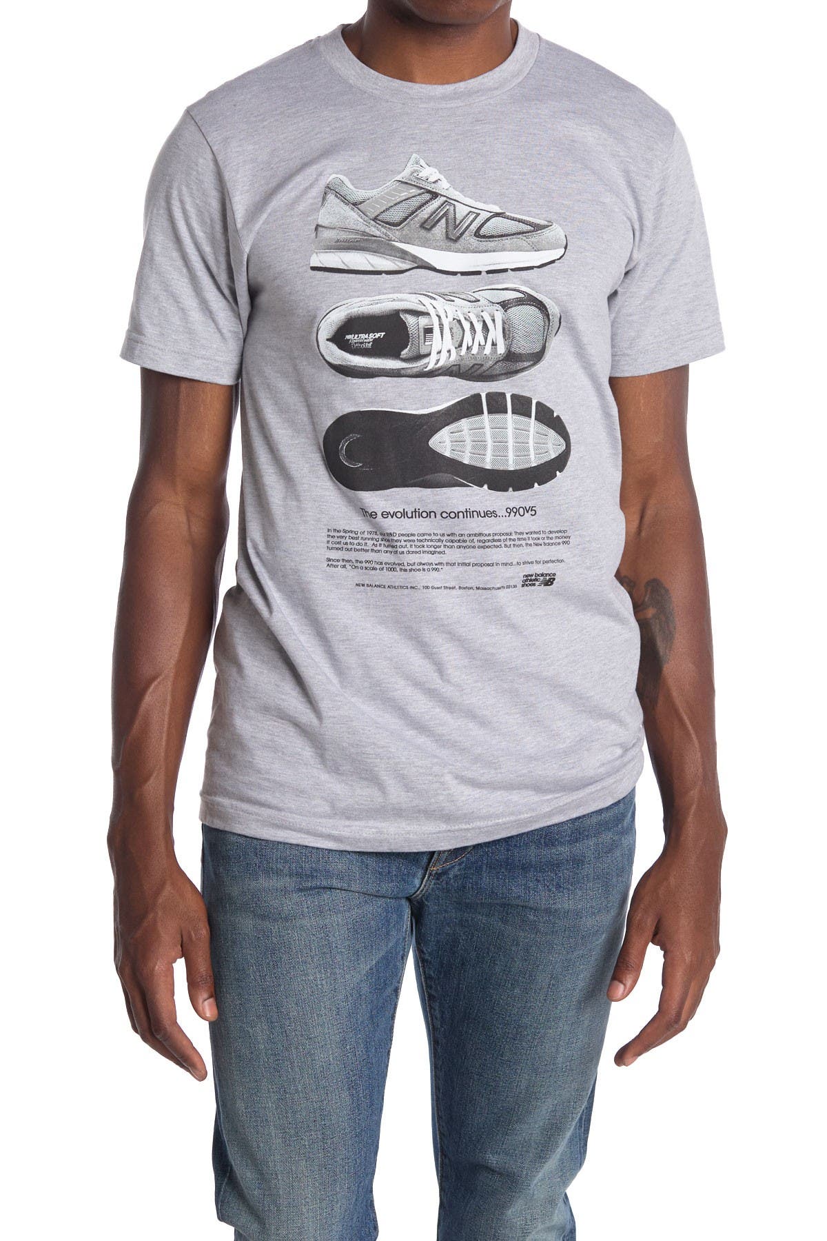 Anoi new balance 990 t shirt 
