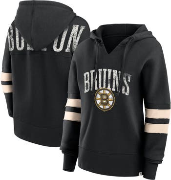 Men's Fanatics Branded Black Boston Bruins Make The Play Pullover Hoodie Size: Medium