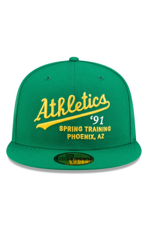 Shop New Era X Diet Starts Monday X Diet Starts Monday 59fifty Oakland Athletics Fitted Baseball Cap In Green