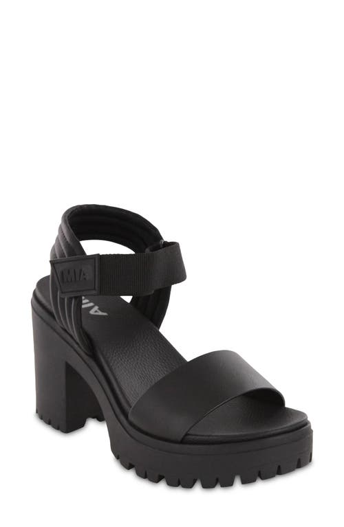 MIA Ivelisse Ankle Strap Sandal in Black at Nordstrom, Size 6