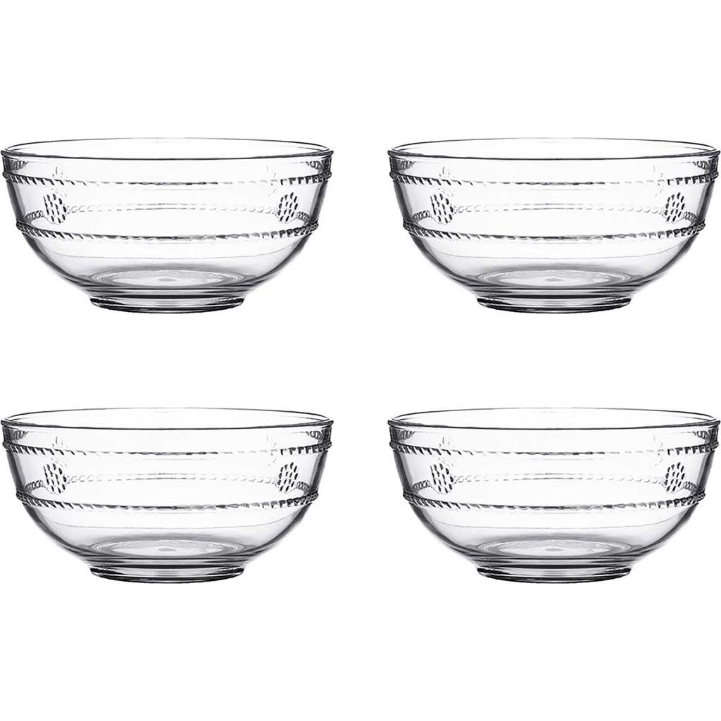 Juliska Isabella Acrylic Berry Bowl, Set Of 4 In Clear