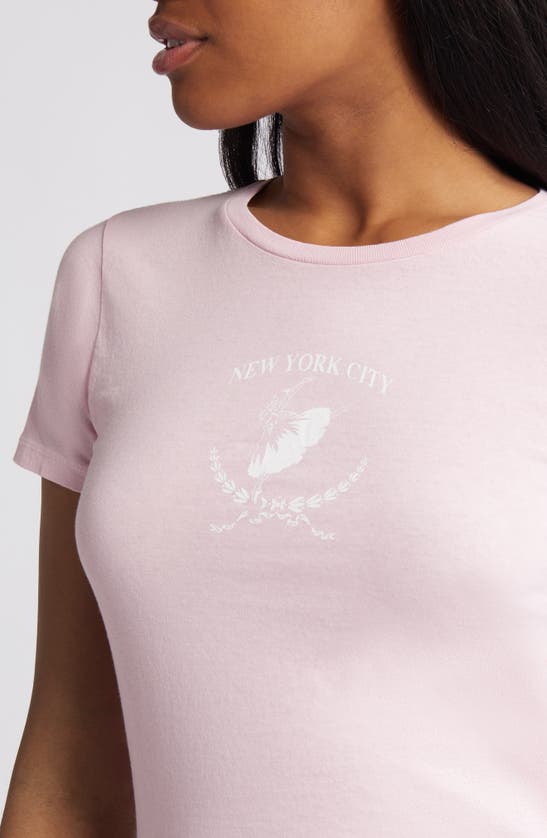Shop Golden Hour New York City Ballet Cotton Graphic T-shirt In Pink