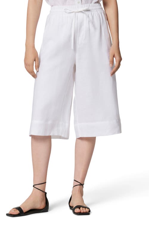 Equipment Theo Wide Leg Linen Pants in Bright White at Nordstrom, Size Large