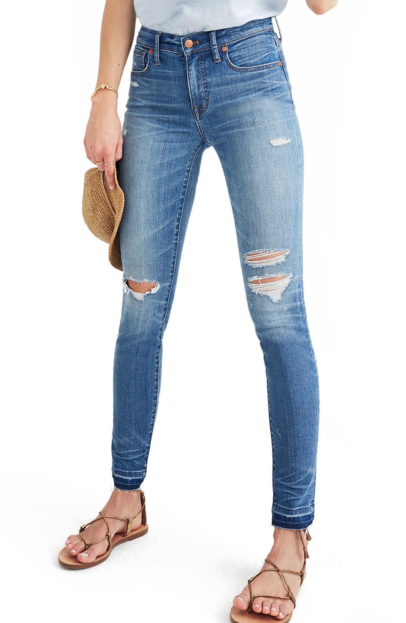 madewell drop hem jeans