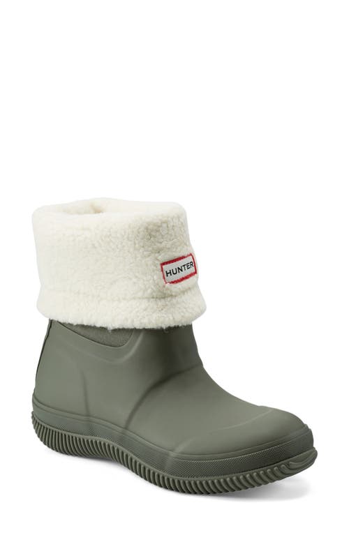 Shop Hunter Thunor Indoor/outdoor Insulated Roll Top Waterproof Snow Boot In Galloway Green