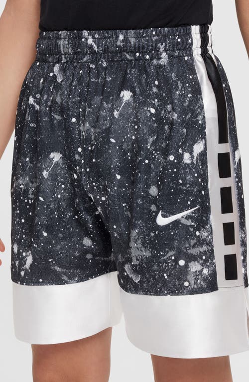 Shop Nike Kids' Dri-fit Elite 23 Athletic Shorts In Black/white