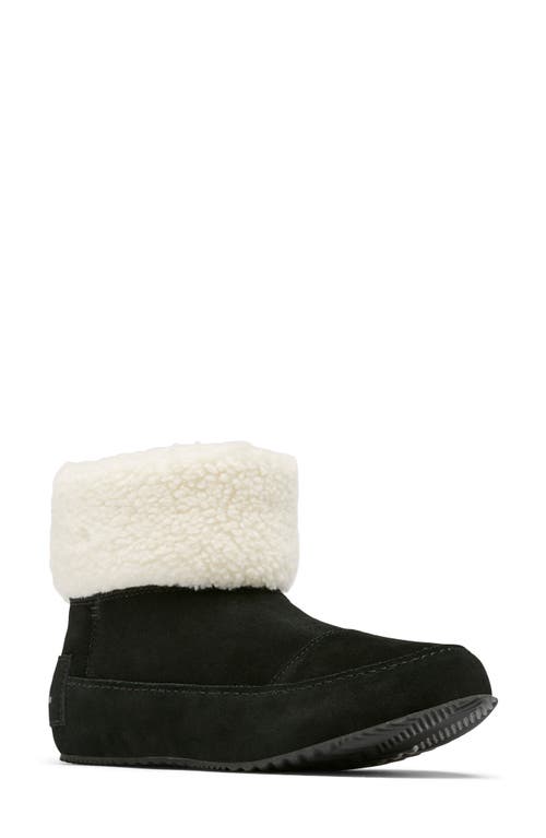Sorel Go Stumptown Faux Fur Lined Bootie In Black/natural