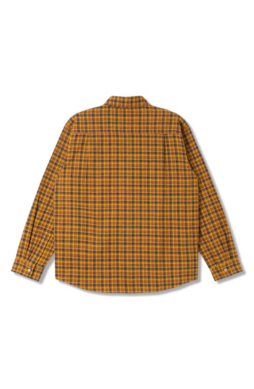 Shop Stan Ray Oversize Plaid Flannel Button-up Shirt In Orange Plaid