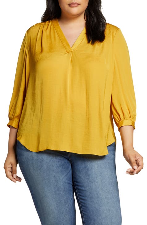 vince camuto rumpled satin blouse | Nordstrom