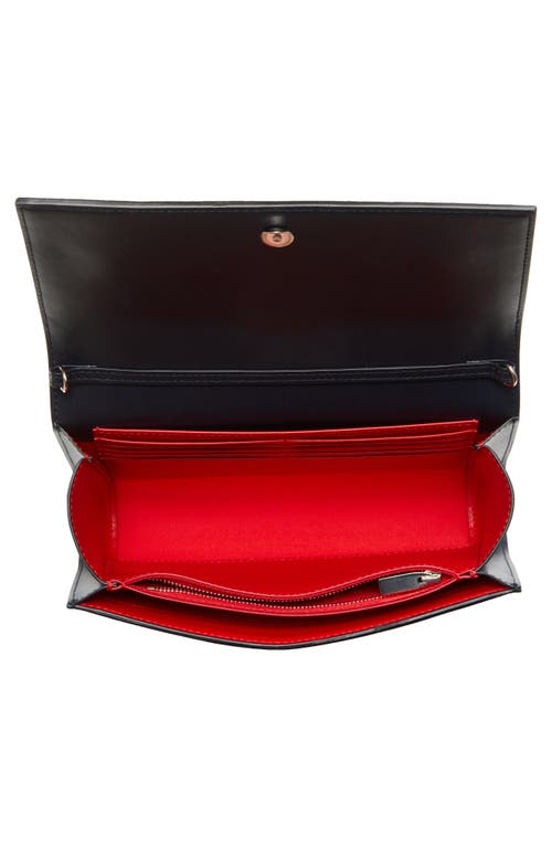 Christian Louboutin Paloma Empire Calfskin Clutch In Bl1u Navy
