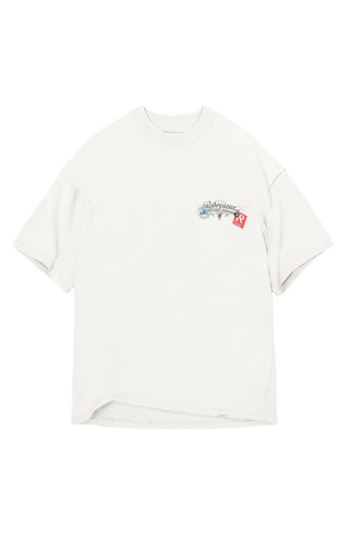 Shop Represent Girls Of Summer Oversize Graphic T-shirt In Antique White