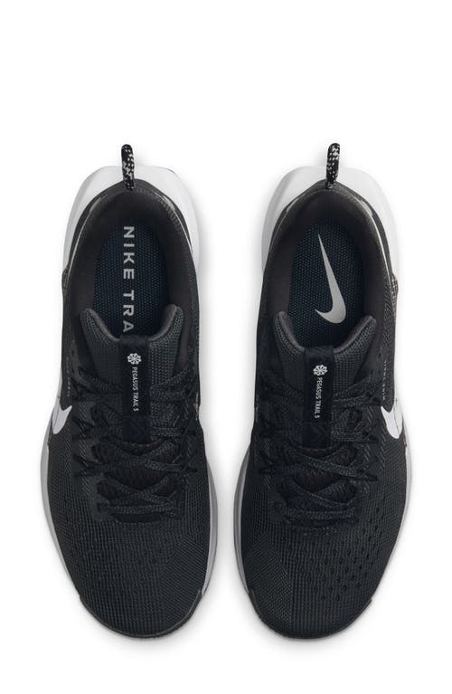 Shop Nike Reactx Pegasus 5 Trail Running Shoe In Black/anthracite/grey