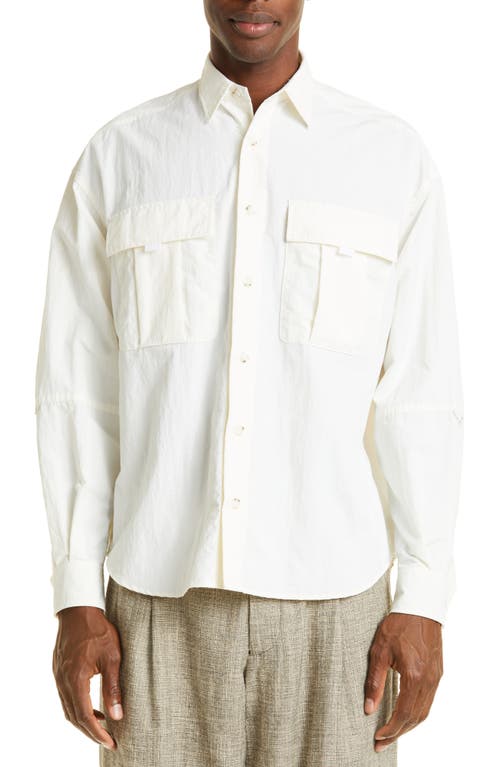John Elliott Safari Shirt Jacket in White