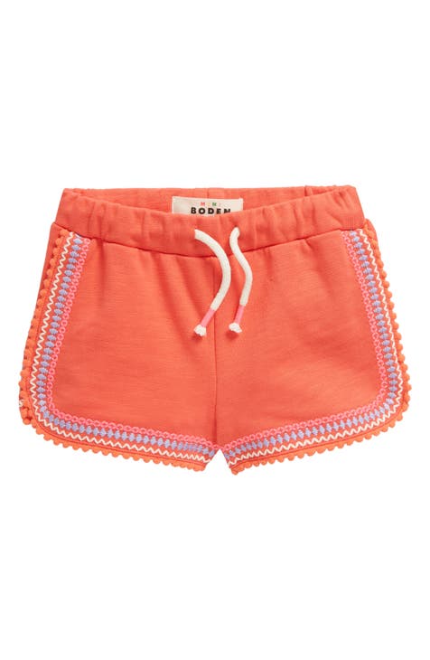 Kids' Pom Trim Jersey Shorts (Toddler, Little Kid & Big Kid)