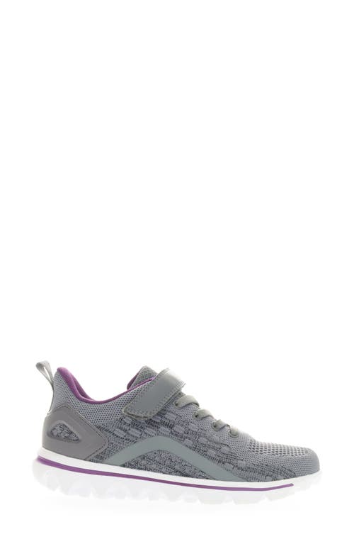 Shop Propét Travelactiv Axial Fx Sneaker In Grey/purple