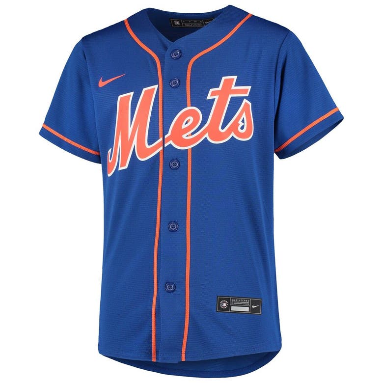 Youth Francisco Lindor New York Mets Blue Alternate Replica Jersey