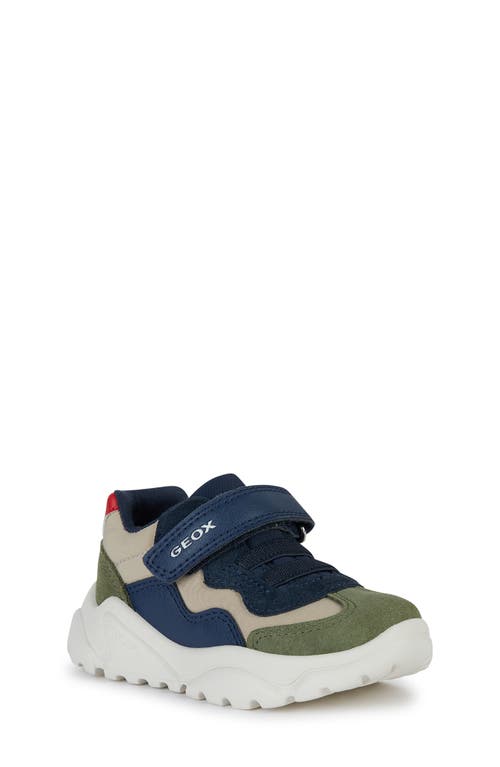 Geox Kids' Ciufciuf Sneaker In Navy/sage