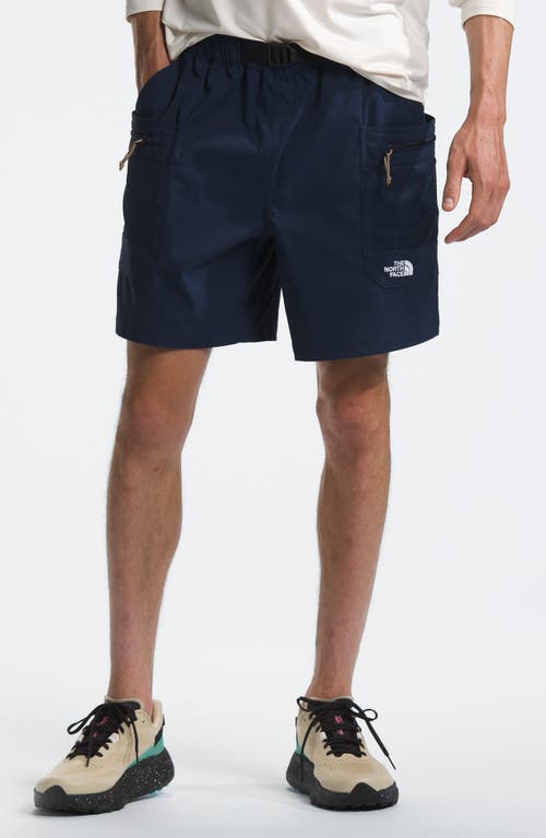 Shop The North Face Class V Pathfinder Belted Shorts In Summit Navy