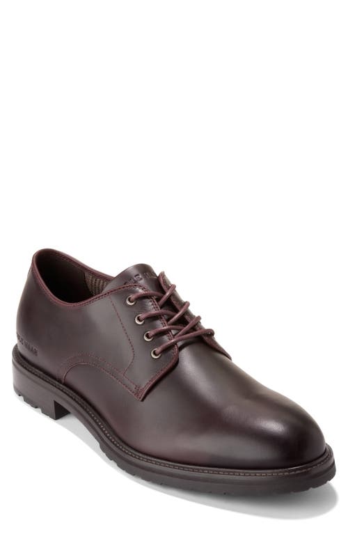 Shop Cole Haan Berkshire Lug Water Resistant Derby In Ch Bloodstone/brow