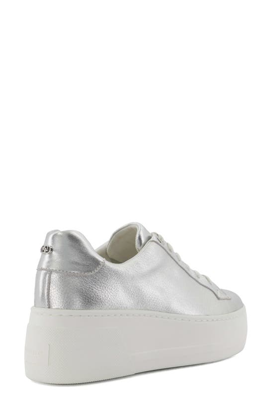 Shop Dune London Episode Platform Sneaker In Silver