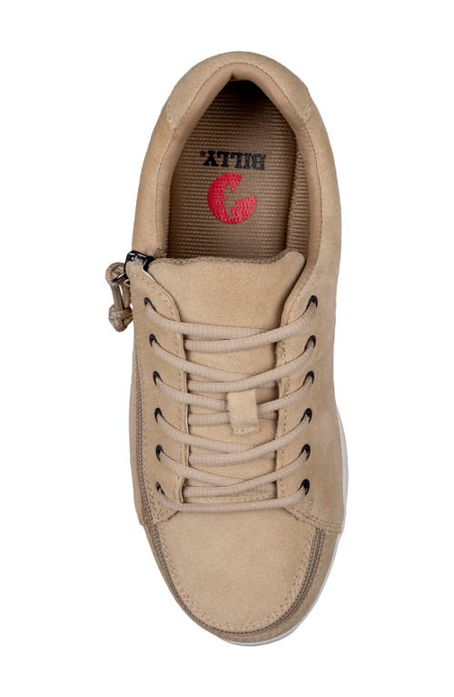 Billy Footwear Comfort Leather Lo Sneaker In Tan Suede