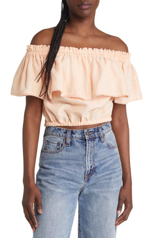 Rip Curl Kokomo Ruffled Top in Peach