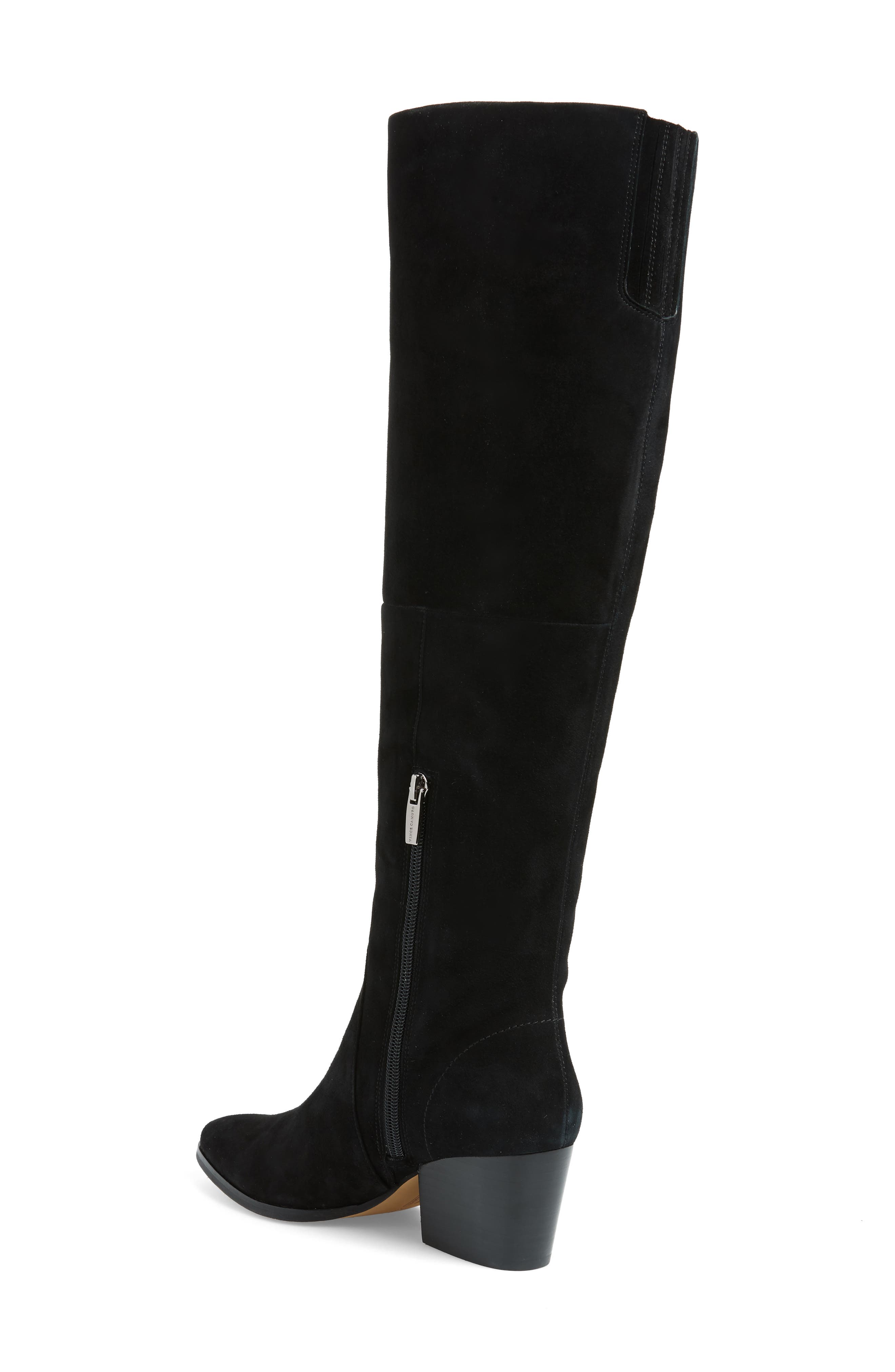 vince camuto black knee high boots
