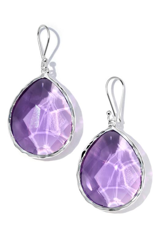 Ippolita Large Rock Candy Amethyst Drop Earrings in Silver at Nordstrom